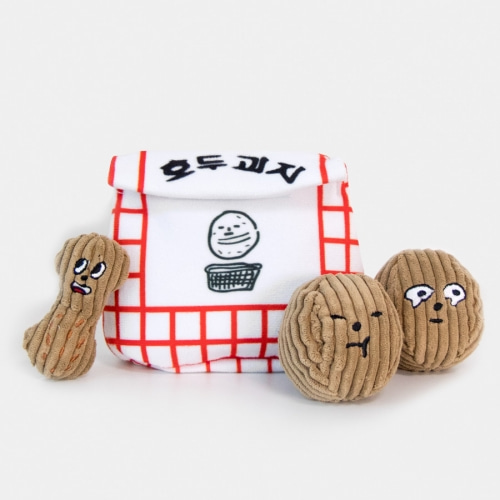 바잇미 두부 할멍이 호두과자 장난감 (삑삑/노즈워크/바스락)