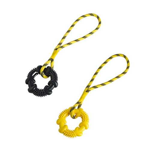 헌터 스파이크 링 (Dog Toy Spike Ring, with rope)